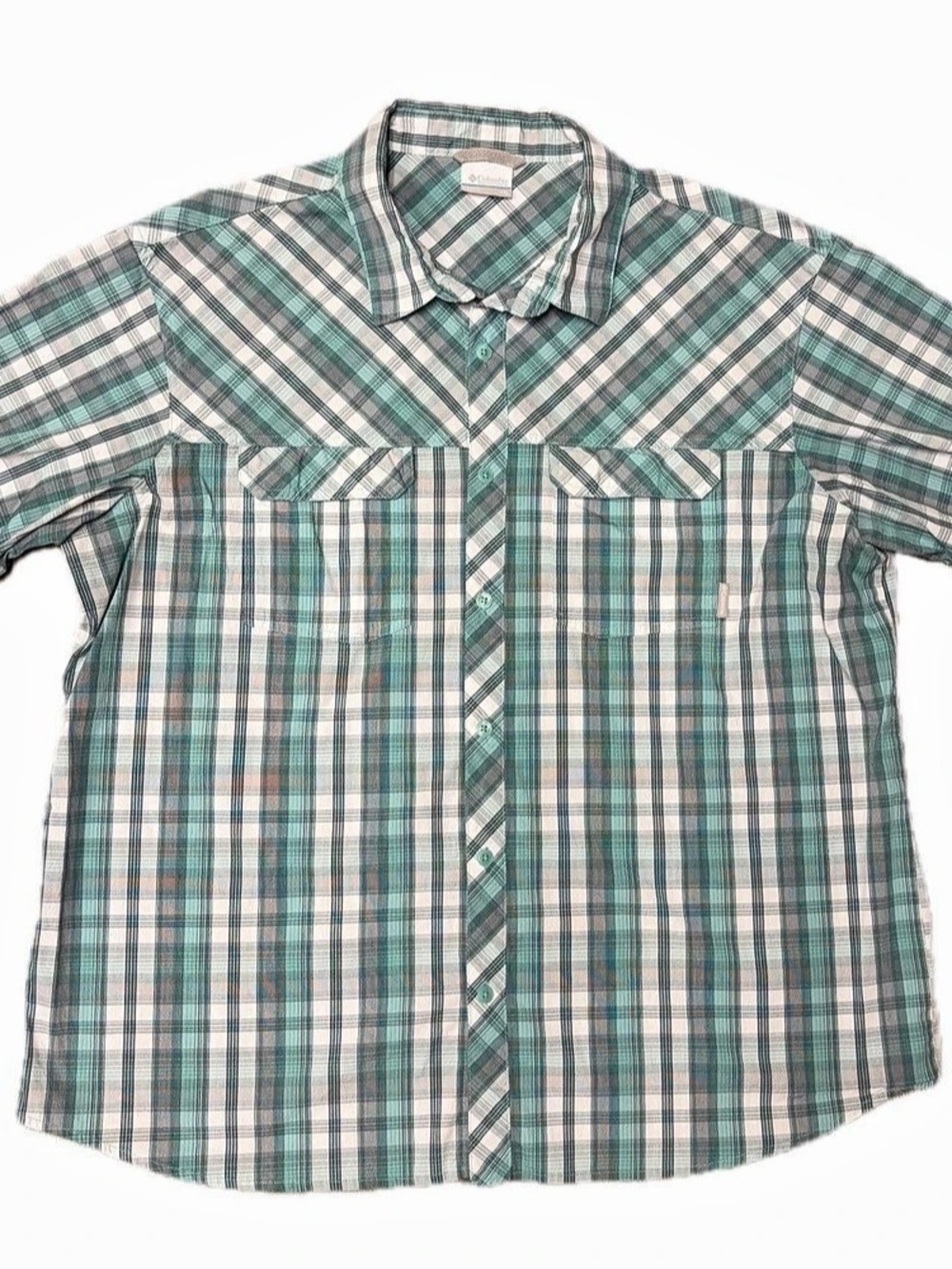 Columbia Men's Plaid Short Sleeve Shirt XXL
